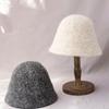 Versatile Vintage Bucket Hat Warm Korean Style Fisherman Cap Foldable Classic Wool Hat for Women