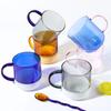 Borosilicate Mug Glass Mug Heat-resistant Glass Cup Drinkware Tea Juice Milk Cup Coffee Mug Home Water Glasses Glass Coffee Cup