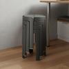 Stackable Stool SpaceSaving Round Thickened Material Backless Kitchen Chair for