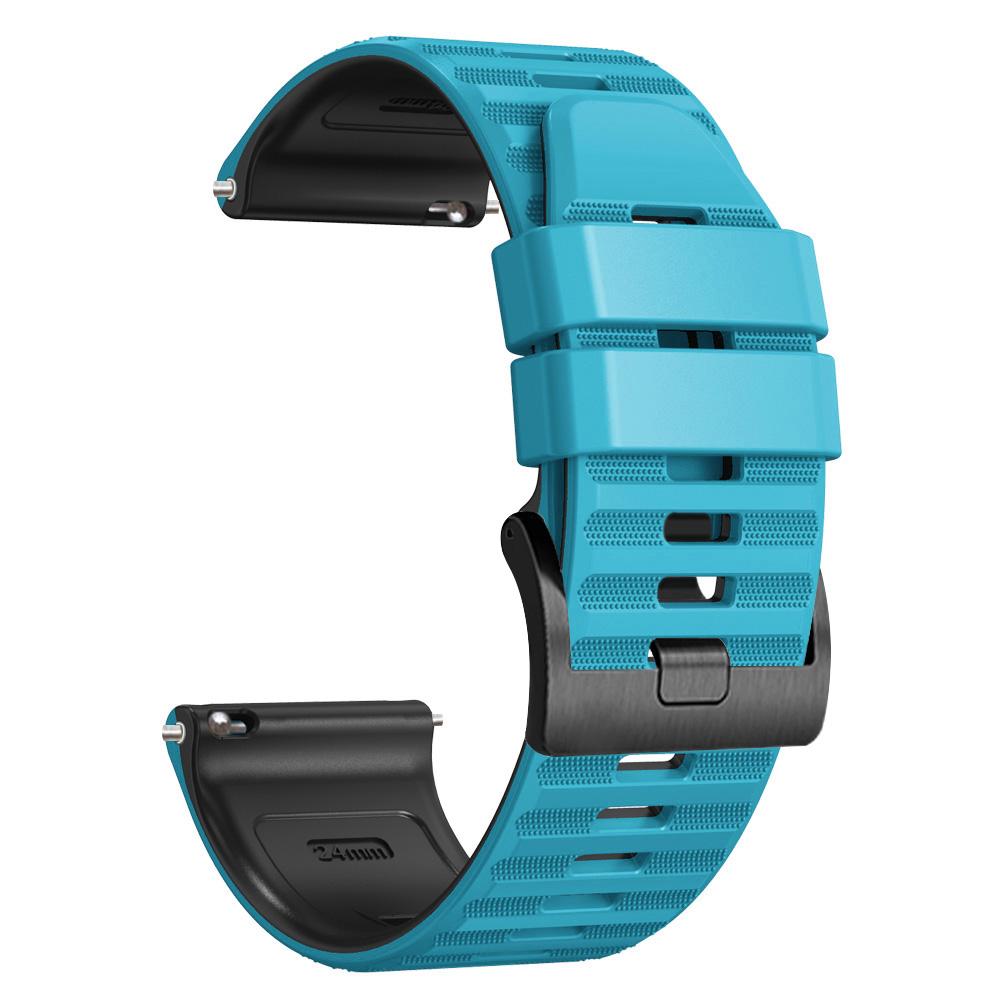 Силиконовый ремешок для часов 24 мм для Ticwatch Pro 5 Enduro/Atlas/Zeblaze Ares3 для Garmin Venu X1 Браслет для смарт-часов