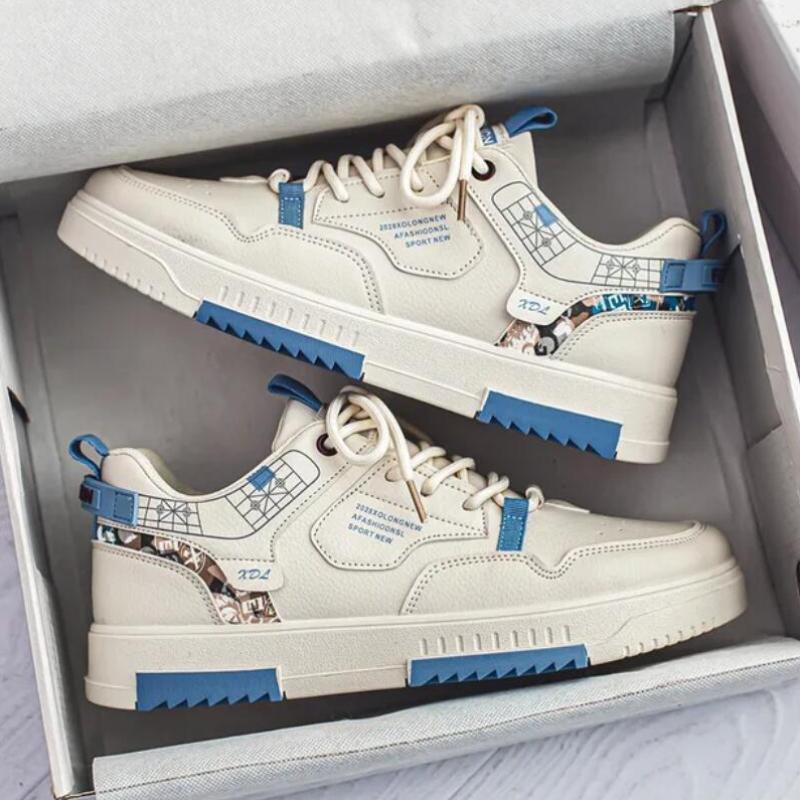 Мужские кроссовки на шнуровке, кроссовки для студентов, мужские вулканизированные туфли для мужчин, теннисная толстая подошва, мужская повседневная обувь Zapatillas Hombre