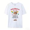 Funny Kitten Print Women Tshirt Cute Funny Cat Graphic Tees Aesthetic Cat Mom Shirt Short Sleeve Fashion Female Clothing Y2k