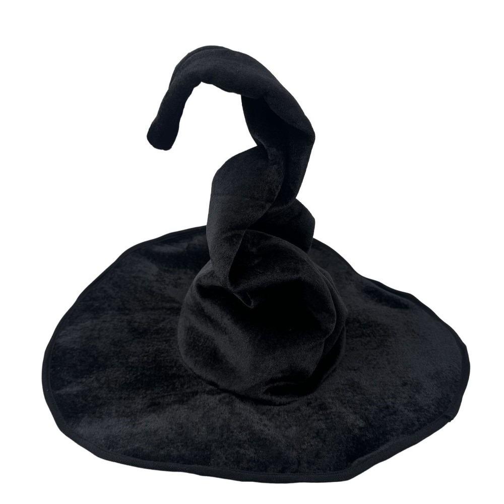Tall Pointed Cone Top Halloween Wizard Hat Large Wide Brim Pointed Mage Hat Halloween Party