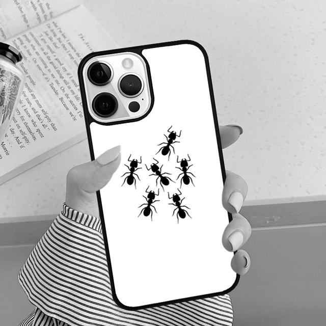 Жуткие Муравьи Насекомые Страшный Чехол для Телефона Для iPhone 16 15 14 Plus XR XS apple 16 11 12 13 mini Pro Max coque