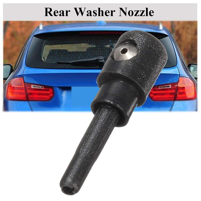 Windshield Washer Nozzle Black Rear Wiper Jet Sprinkler for Car Windscreen Wiper Cleaning 3B9955985A