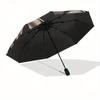 "Devilish Ram Skull Pentagram Tattoo Design Sticker" Umbrella, Cute Umbrella with Cute Design, Portable 3-Fold Compact Umbrella for Men & Women, Valen