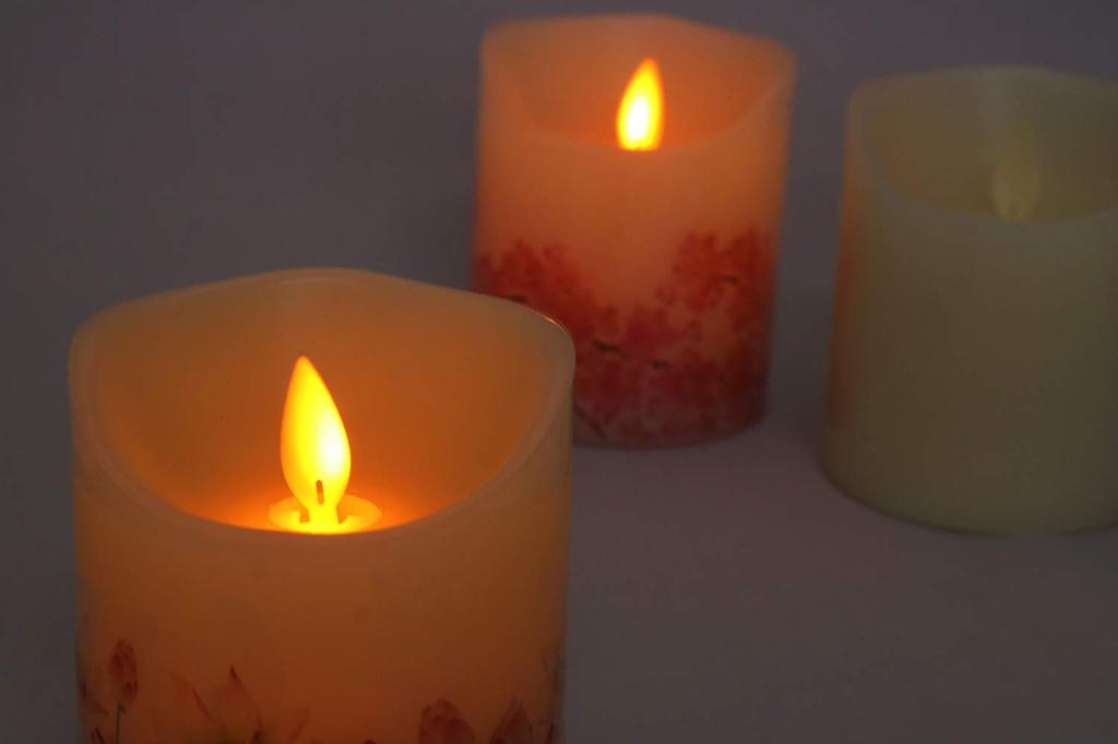 Свечи Нихон, Буддийская алтарная свеча Хасэгава, Светодиодная свеча "Хитотонари" дизайн лотоса, Стильная, Компактная, Подношение, 7,5 x 7,5 x 8,5 см, Номер продукта: