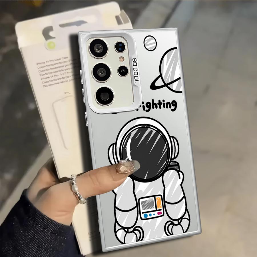 Case for Samsung Galaxy S25 S25Edge S22 S21 S20 Plus S23 Ultra S24 FE S23 Note 20 Ultra Phone Cover Anime Astronaut