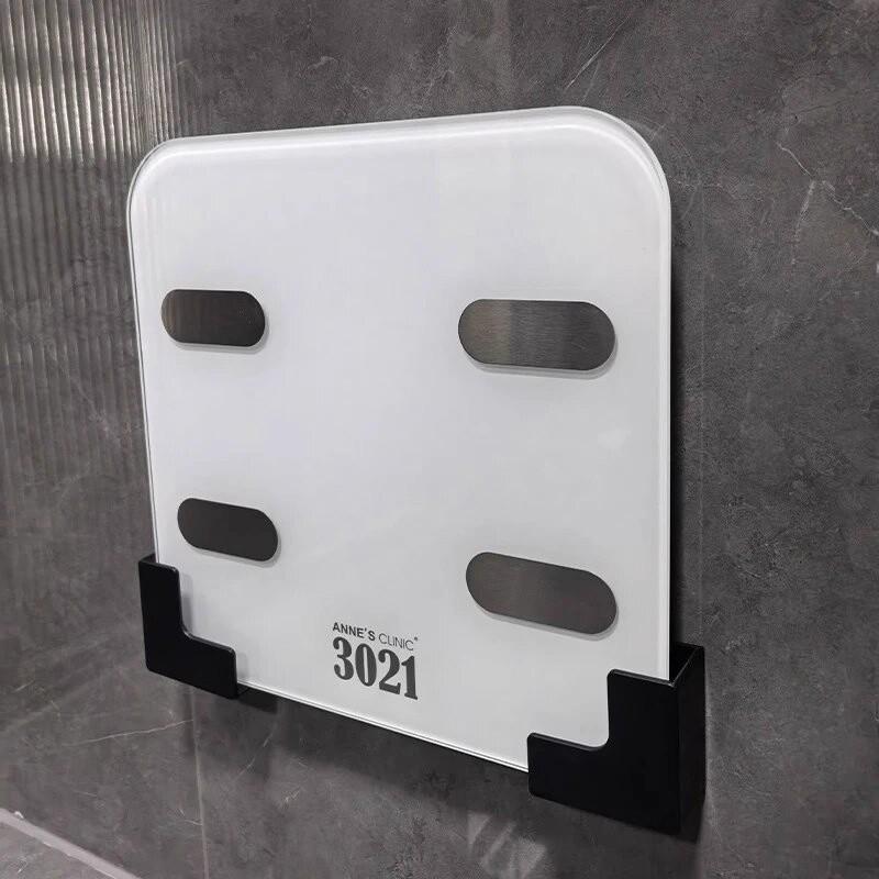 Регулируемый настенный органайзер-весы для ванной комнаты - Настенная полка без сверления