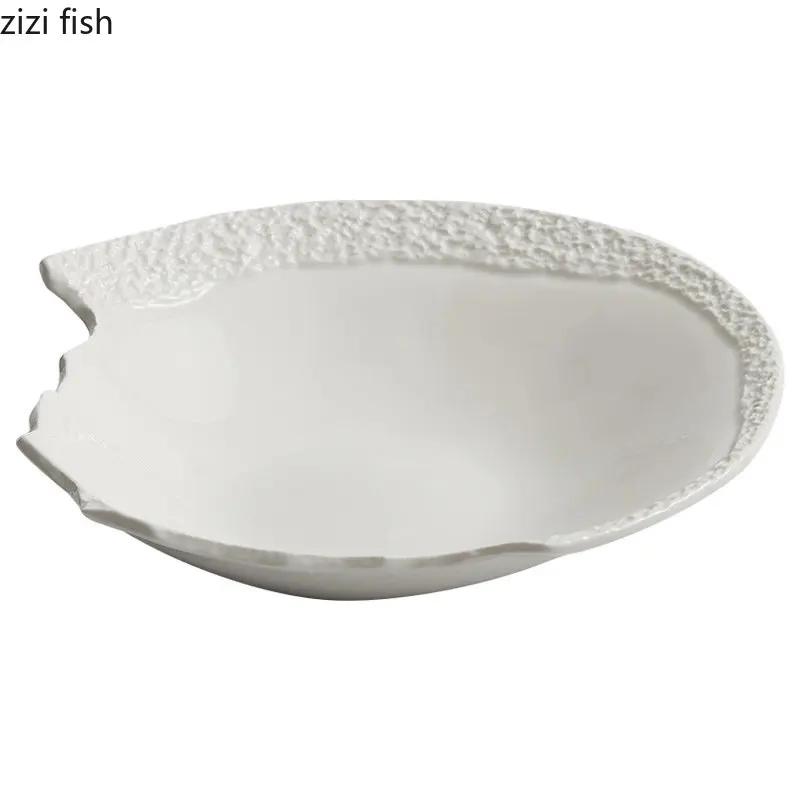 Керамическая миска с креативной текстурой в виде камня, нестандартная миска, толстая миска для супа, салатницы, десертницы, миски для пасты, однотонная посуда
