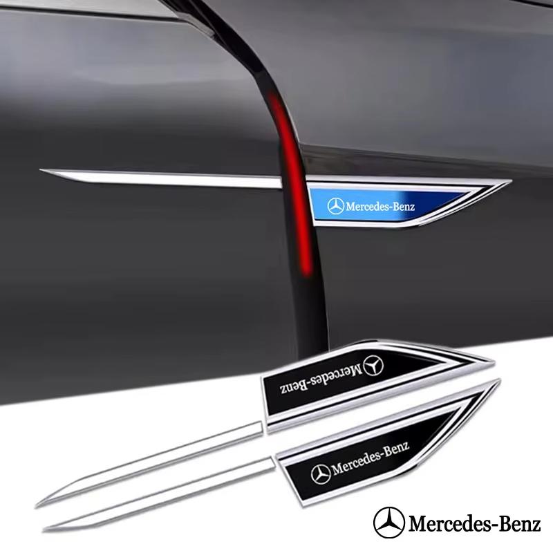 FA012шт Металлические Наклейки Значки на Автомобиль Для Mercedes Benz MB AMG W204 W205 W203 W211 W212 W213 W201 W210 W124 W169 Автомобильные Наклейки на Крыло Боковые