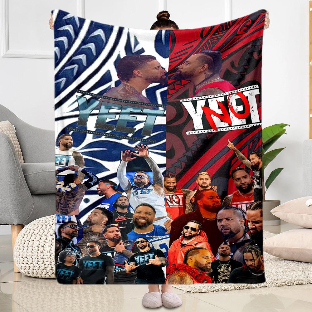 Yeet Jey Uso Blankets are suitable for living rooms,making them an ideal choice for outdoor travel and gifts.