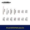 Многопредметный набор сверл и бит для шуруповерта: Крестовая, Плоская, Удлиненная торцевая, Шестигранная - Модель 05443