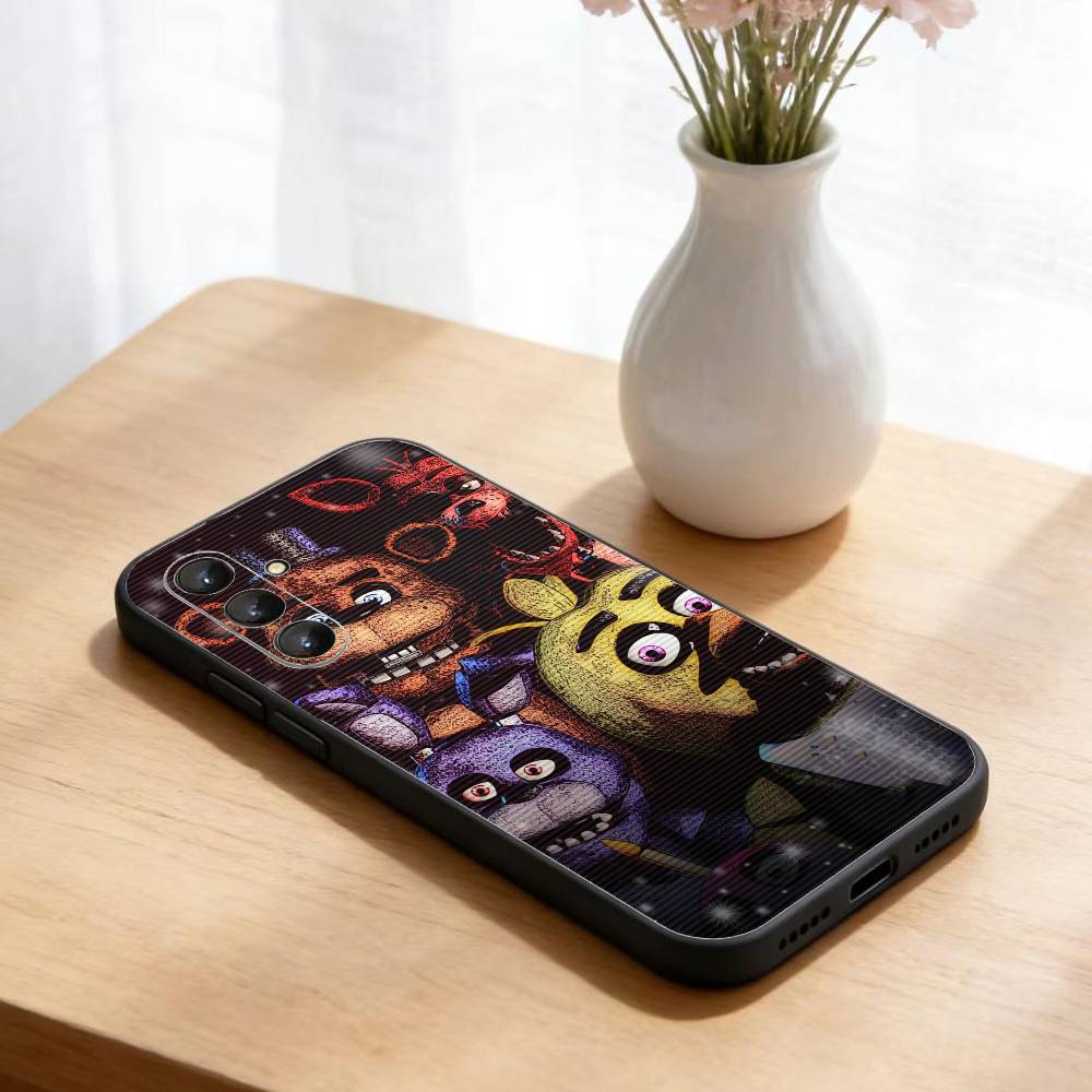 Чехол для телефона Five Nights at Freddy's для Samsung Galaxy A73, A72, A71, A70, A52, A51 Другие Мягкий Черный Чехол