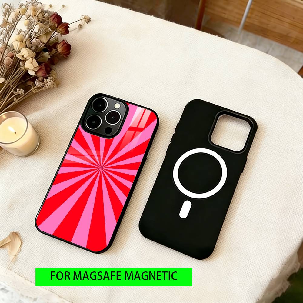 Clean line art Phone Case For iPhone17,16,15,14,13,12,11 Plus,Pro Magnetic with Magsafe Wireless Charging