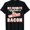 Смешная футболка «Мой любимый овощ — бекон», для любителя барбекю, против веганов