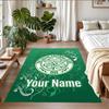 Crystal Velvet Rug Custom Name Text, Soft Non Slip Floor Mat Home DecorCeltic FC