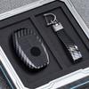 ABS Carbon Fiber Style for Mercedes A B C S Class AMG GLA CLA GLC W176 W221 W204 W205 Remote Car Key Case Cover Keychain