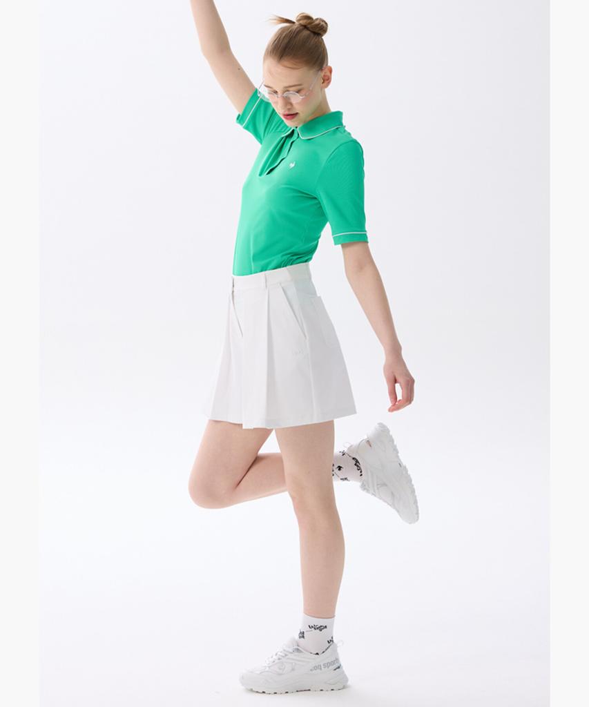 LECOQ GOLF Женские кюлоты с двойными складками _Белый Gr222Lsp43