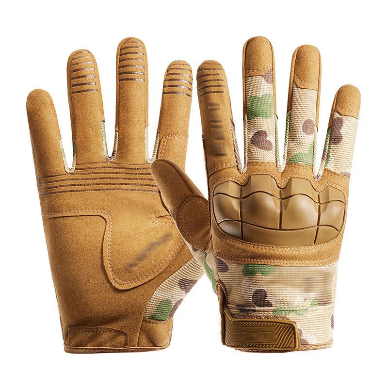 Seal Black Hawk Soft Shell Gloves, Men Anti-Slip Full-Finger Motorcycle Cycling Training Gloves