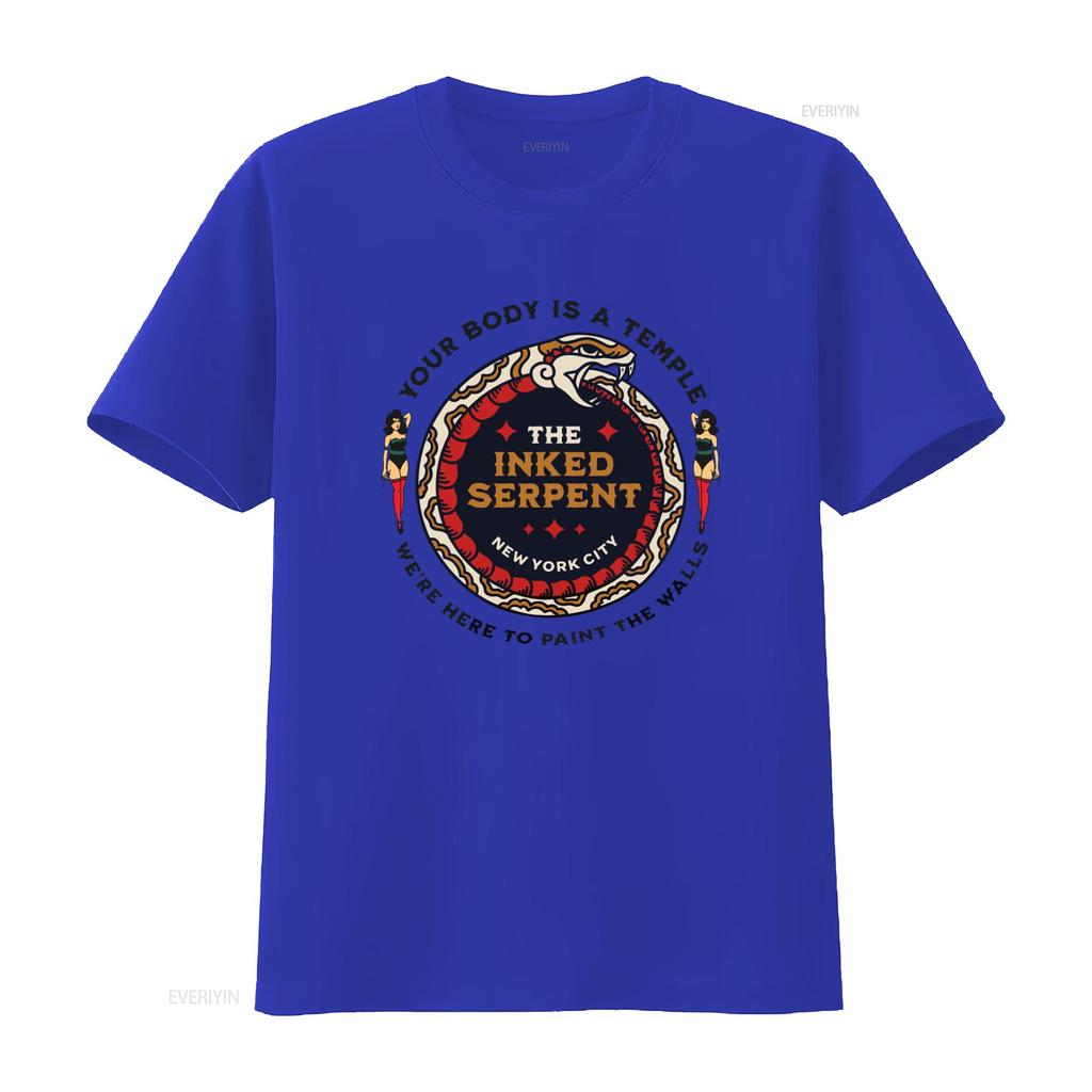 Traditional Tattoo T Shirt Old School Flash Parlor Great Idea The Inked Serpent New York City Your Body Is A Temple Were