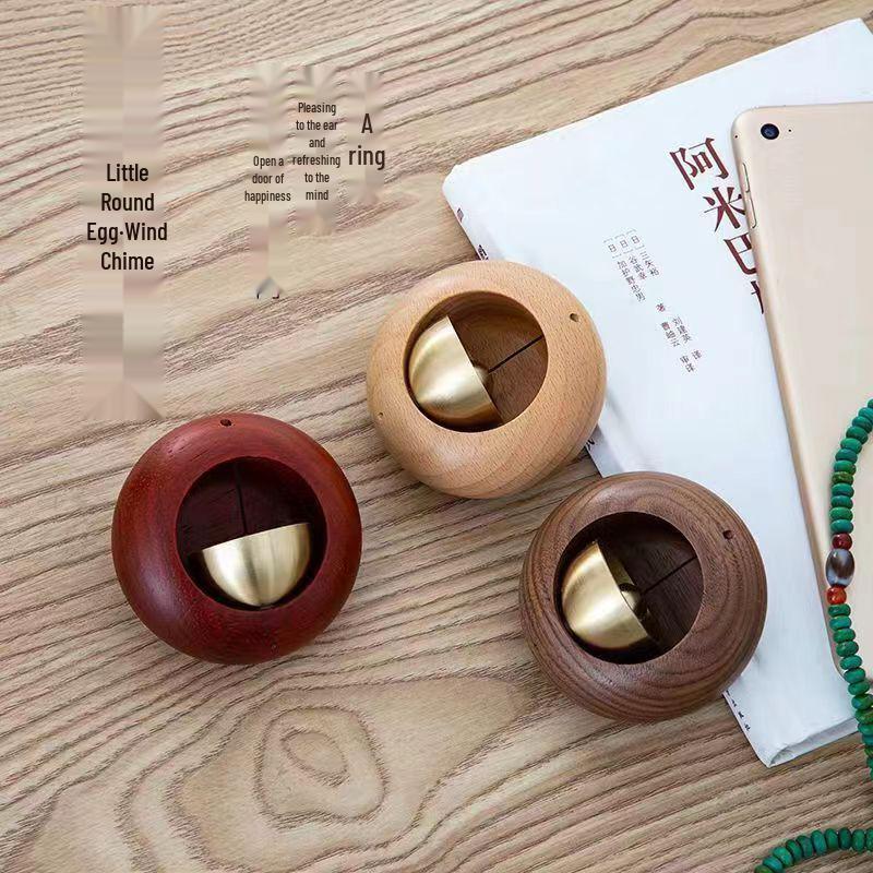 Japanese Minimalist Fengshui Brass Bell Wind Chime Pendant for Outdoor Peaceful Home Décor