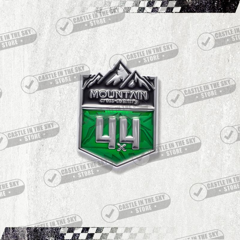 1Pc 3D Car Sticker 4x4 Mountain Front Grille Badge Metal Decal Emblem For Wrangler Grand Cherokee Compass Silverado Accessories