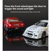 Масштаб 1/24 Nissan Skyline Ares GTR R34 S15 Модифицированная версия с широким кузовом Суперкар Сплав Литой под давлением Транспортное средство Модель автомобиля Звук Свет Детский подарок