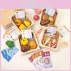 Wooden Simulation Boxed Fruit Bread Sea Food Vegetables Children Toys Set For Kids Imaginative Cooking Fun