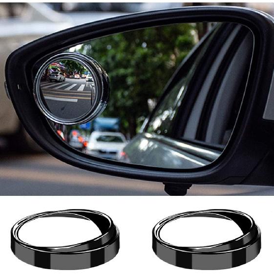 2PCS Mini Small Blind Spot Mirror, 1.57"(40mm) Round HD Glass Convex Rear View Mirror,Strong Adhesive Mirror for Car, Van, SUV and Trucks
