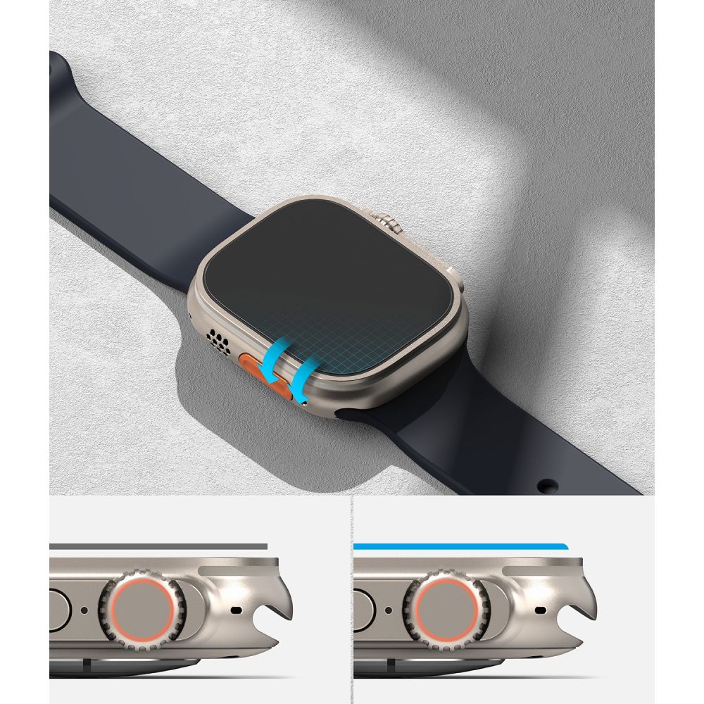 Szkło Hartowane Ringke Id Fc Glass 4-Pack Apple Watch Ultra 1 / 2 (49 Mm) Clear