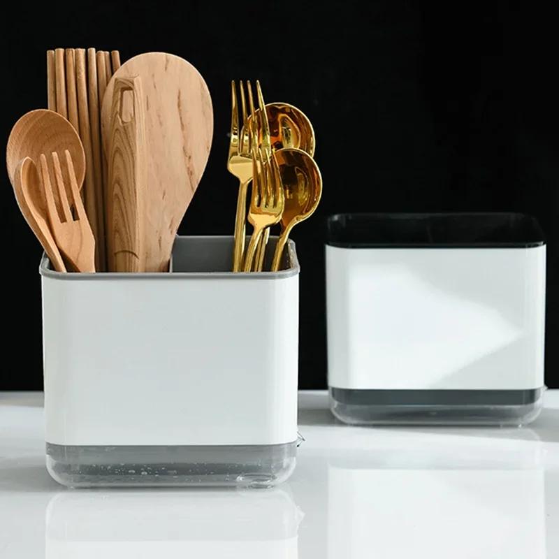 Кухонные принадлежности Многофункциональная пластиковая полка для посуды Палочки для еды Стойка для хранения столовых приборов Держатель для слива Подставка для сита Кухонные принадлежности