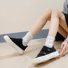 Женские спортивные кроссовки на толстой подошве, весенние, корейский стиль, с круглым носком, однотонные, нескользящие, удобные, легкие, повседневные кроссовки