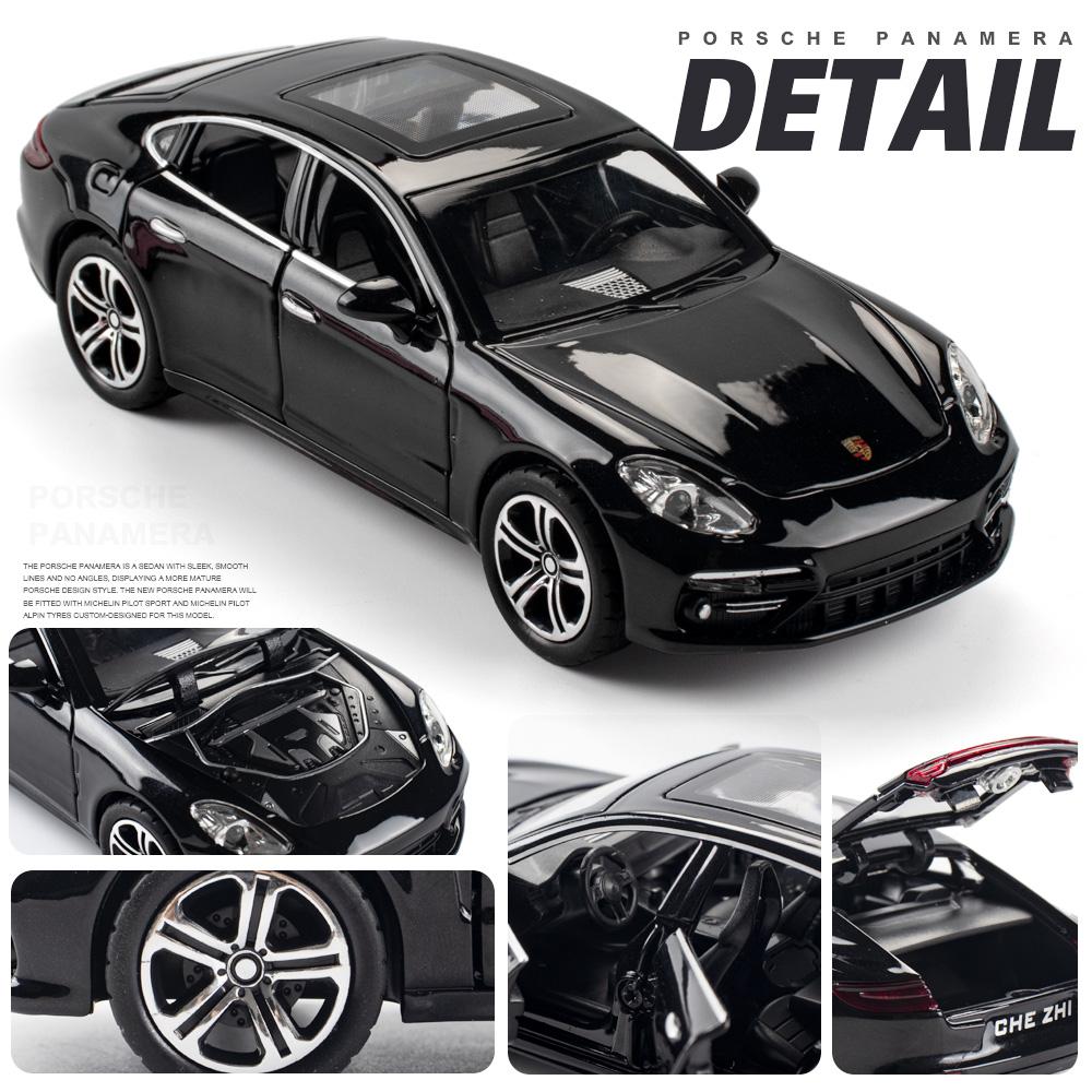 1/32 Porsche Panamera литая модель автомобиля со звуком и светом игрушечный компьютер настольный декоративные украшения коллекция подарочная коробка