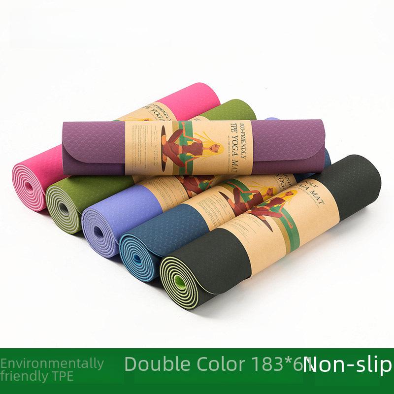 Улучшенный полиуретановый резиновый коврик для йоги и фитнеса с функцией скакалки