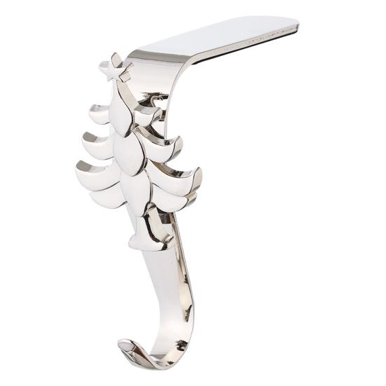 Металлический крючок для рождественского чулка, держатель для чулка на камин, снежинка, олень, дерево, Санта, крючок для каминной полки для подвешивания праздничных украшений, гирлянд