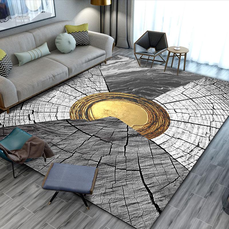 Кристально-бархатный ковер для дома, ковер для гостиной, коврик под диван и кофейный столик, коврик для пола в спальне, устойчивый к пятнам, мягкий плюшевый ковер