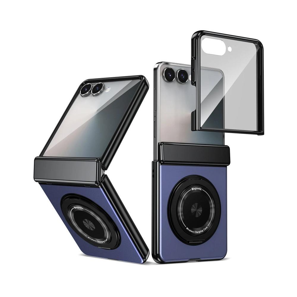 Вращающийся на 360 градусов магнитный держатель-кольцо чехол для телефона для Samsung Galaxy Z Flip 7 FE 6 5 4 3 беспроводная зарядка защита шарнира крышка для защиты экрана