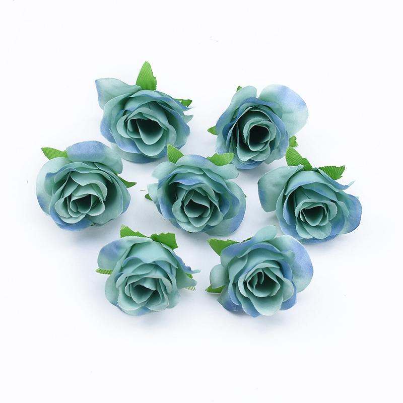 Artificial Flowers Silk Roses Bud Home Festival Party Outdoor Garden Arch Decor Diy Gift Candy Box Brooch Wedding Bridal Bouquet