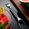 Watermelon Cutter Fork Stainless Steel Fruit Fork Slicer Melon Cube Cutting Tools for Kitchen Camping