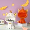 Creative Cat Light Luxury Resin Ornament for Home Decor & Key Storage