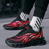 Fall New Fashion Casual Shoes Four-Color Plus Size Flame Breathable Mesh Sneakers