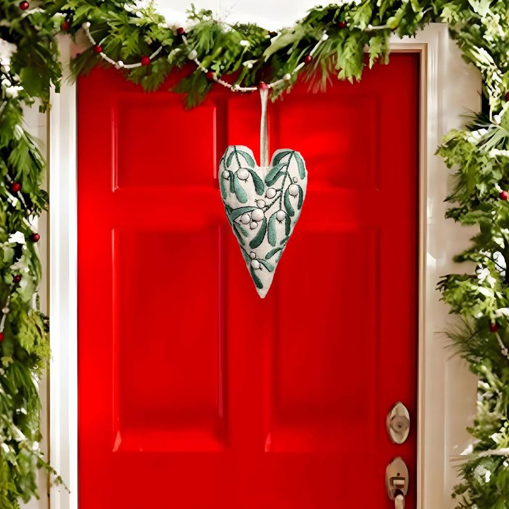 Набор для начинающих вышивальщиков Сердечко Рождественское украшение Научитесь вышивать Полный набор для искусства и рукоделия Для путешествий Проект Релаксация