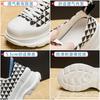 McQueen canvas board shoes spring and autumn summer new thick-soled muffin small breathable casual shoes