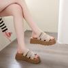CRLAYDK Vintage Slide Sandals for Women with Soft Footbed and Strap Ladies Platform Slip On Walking Casual Slippers