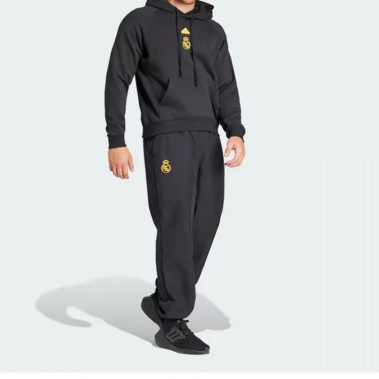 adidas Мужские джоггеры свободного покроя с манжетами, черные HY0632