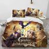 Аниме Genshin Impact Game Комплект постельного белья для мальчиков и девочек Twin Queen Size Пододеяльник Наволочка Кровать Детская Взрослая Домашний Текстиль Текстиль