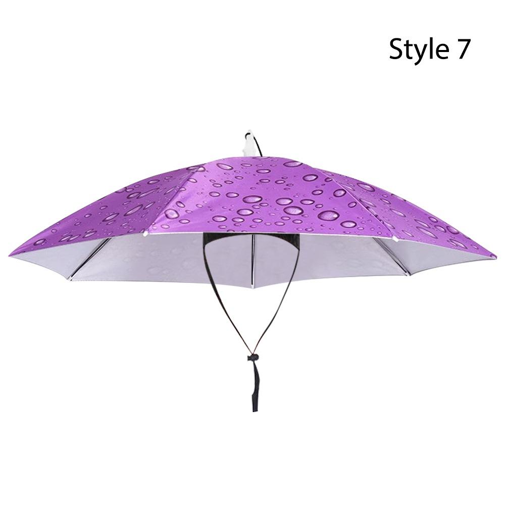 Дождевик Солнцезащитный Зонт Рыболовная Шляпа Двухслойная Ветрозащитная Голова Зонт Шляпа Рыболовные Инструменты