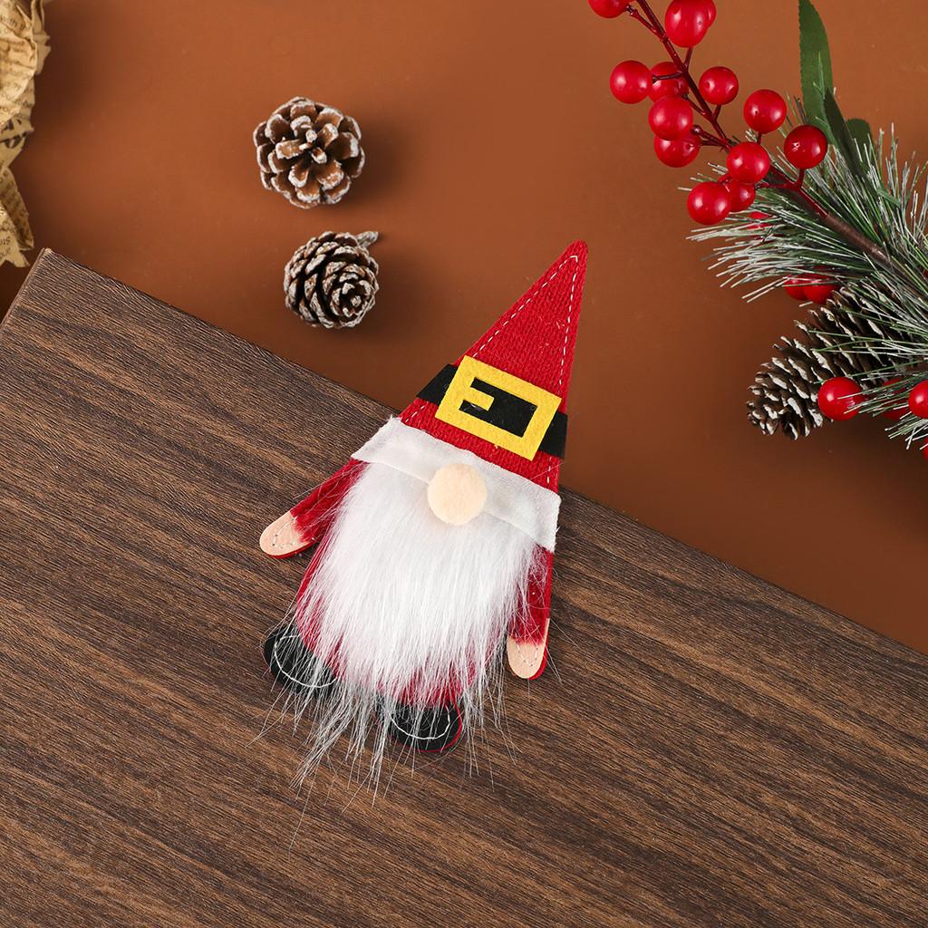 Claus Santa Cartoon Felt And Fork Covers For Christmas Decoration Room