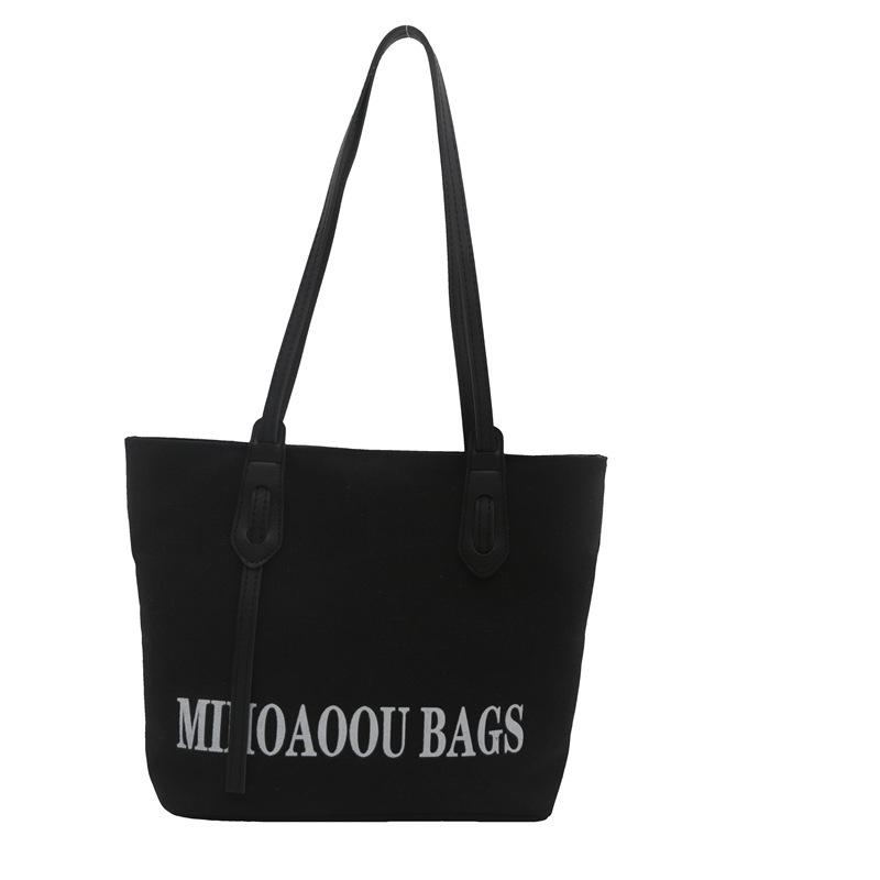 Корейская версия модной сумки-тоут большой вместимости женская 2024 лето новая трендовая сумка через плечо простая повседневная сумка для поездок на работу